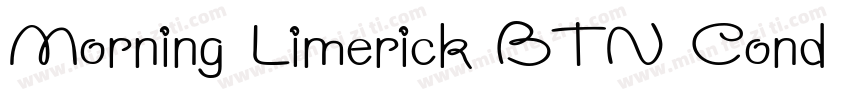 Morning Limerick BTN Cond Lt字体转换